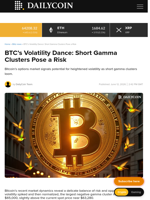 BTC's Volatility Dance: Short Gamma Clusters Pose a Risk - DailyCoin