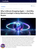 Why Is Bitcoin Dropping Again — And Why Bitcoin Everlight Is Being Watched by Early Buyers