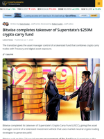 Bitwise Completes Transition of Superstate’s Crypto Carry Fund