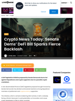 Crypto News Today: Senate Dems' DeFi Bill Sparks Fierce Backlash | Live Bitcoin News
