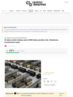 AI data center delays pose $5M daily penalty risk, Oklahoma moratorium eyed