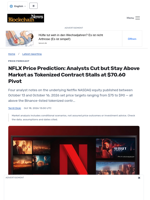 NFLX Price Prediction: Analysts Cut but Stay Above Market as Tokenized Contract Stalls at $70.60 Pivot - Blockchain.News