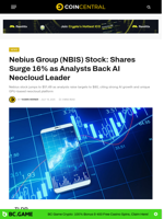 Nebius Group (NBIS) Stock: Shares Surge 16% as Analysts Back AI Neocloud Leader