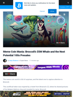 Meme Coin Mania: Broccoli’s $5M Whale and the Hottest New Crypto Presales