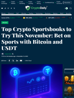 Top Crypto Sportsbooks to Try This November: Bet on Sports with Bitcoin and USDT - Crypto Daily
