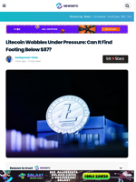 Litecoin Wobbles Under Pressure: Can It Find Footing Below $87?