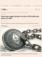 Ethereum supply shrinks: So why is ETH still stuck below $3,390? - AMBCrypto