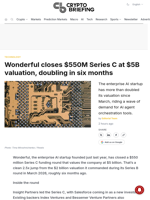 Wonderful closes $550M Series C at $5B valuation, doubling in six months
