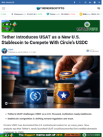 Tether Introduces USAT as a New U.S. Stablecoin to Compete With Circle’s USDC