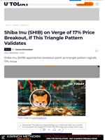 Shiba Inu (SHIB) on Verge of 17% Price Breakout, If This Triangle Pattern Validates