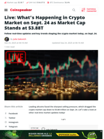 Live: What's Happening in Crypto Market on Sept. 24 as Market Cap Stands at $3.88T - Coinspeaker