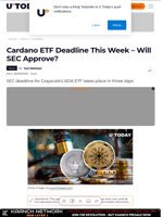 Cardano ETF Deadline This Week – Will SEC Approve?