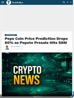 Pepe Coin Price Prediction Drops 80% as Pepeto Presale Hits $8M - TechBullion