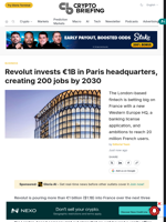 Revolut invests €1B in Paris headquarters, creating 200 jobs by 2030