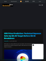 CRV Price Prediction: Technical Squeeze Sets Up $0.30 Target Before $0.18 Breakdown - Blockchain.News