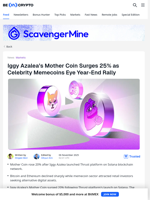 Mother Coin Jumps 20% as Memecoins Gain Traction