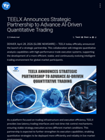 TEELX Announces Strategic Partnership to Advance AI-Driven Quantitative Trading | Visionary Financial