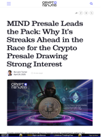 MIND Presale Leads the Pack: Why It's Streaks Ahead in the Race for the Crypto Presale Drawing Strong Interest