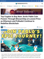 Top Cryptos to Buy Now: Arctic Pablo Coin Powers Through Blizzard Bay at Lowest Price as Ethereum and Polkadot Continue to Redefine Blockchain - TheNewsCrypto