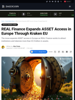 REAL Finance Expands ASSET Access in Europe Through Kraken EU - DailyCoin