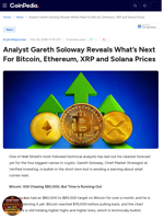 Analyst Gareth Soloway Reveals What’s Next For Bitcoin, Ethereum, XRP and Solana Prices