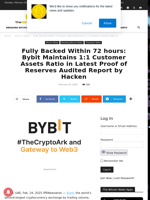 Fully Backed Within 72 hours: Bybit Maintains 1:1 Customer Assets Ratio in Latest Proof of Reserves Audited Report by Hacken - The Bitcoin News