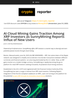 AI Cloud Mining Gains Traction Among XRP Investors as SunnyMining Reports Influx of New Users