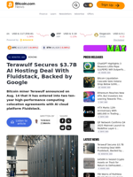Terawulf Secures $3.7B AI Hosting Deal With Fluidstack, Backed by Google – Mining Bitcoin News