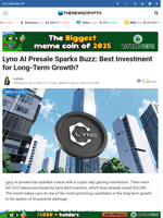 Lyno AI Presale Sparks Buzz: Best Investment for Long-Term Growth?