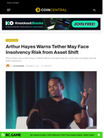 Arthur Hayes Warns Tether May Face Insolvency Risk from Asset Shift