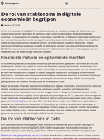 De rol van stablecoins in digitale economieën begrijpen