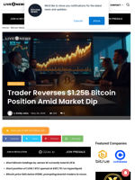 Trader Reverses $1.25B Bitcoin Position Amid Market Dip | Live Bitcoin News