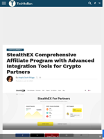 StealthEX Comprehensive Affiliate Program with Advanced Integration Tools for Crypto Partners - TechBullion