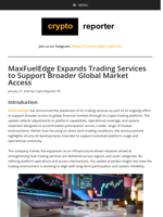 MaxFuelEdge Expands Trading Services to Support Broader Global Market Access