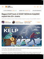 Biggest DeFi hack of 2026? $294mln KelpDAO exploit hits 20+ chains - AMBCrypto