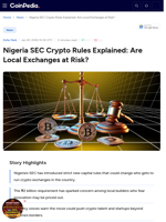 Nigeria SEC Crypto Rules Explained: Are Local Exchanges at Risk?