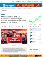MAGACOIN vs BNB vs Cardano — Which Layer 1 Altcoin Will Dominate Capital Flows in Q4 2025?