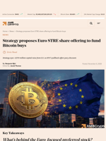 Strategy proposes Euro STRE share offering to fund Bitcoin buys - AMBCrypto