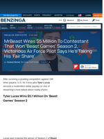 MrBeast Wires $5 Million To Contestant That Won 'Beast Games' Season 2, Victorious Air Force Pilot Says He's Taking His 'Fair Share' - Amazon.com (NASDAQ:AMZN), CrowdStrike Holdings (NASDAQ:CRWD) - Benzinga