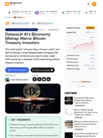 Datavault AI's Biconomy Mishap Warns Bitcoin Treasury Investors
