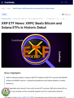 XRP ETF News: XRPC Beats Bitcoin and Solana ETFs in Historic Debut