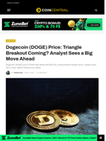 Dogecoin (DOGE) Price: Triangle Breakout Coming? Analyst Sees a Big Move Ahead - CoinCentral