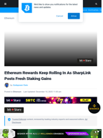 Ethereum Rewards Keep Rolling In As SharpLink Posts Fresh Staking Gains | Bitcoinist.com