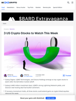 US Crypto Stocks To Watch After the $20 Billion Market Meltdown