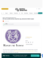 US-Iran conflict drives oil prices up, pressures India's rupee