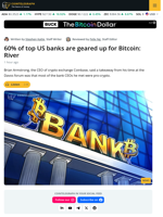 Majority of Leading US Banks Exploring or Offering Bitcoin Services