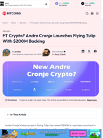 FT Crypto? Andre Cronje Launches Flying Tulip - $200M Backing
