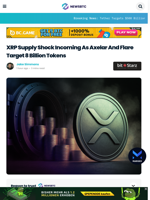 XRP Supply Shock: Axelar And Flare Target 8 Billion Tokens