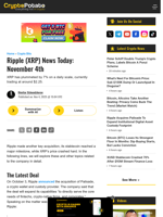 Ripple (XRP) News Today: November 4th
