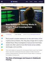 How Stablecoin Tracing Works in Crypto Fraud Investigations - Bitrates